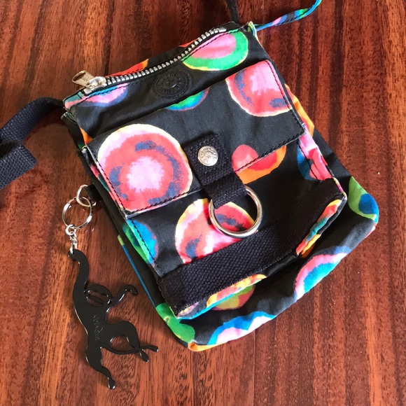Kipling Black/Multi-Color Small Crossbody Bag - Picture 2 of 8